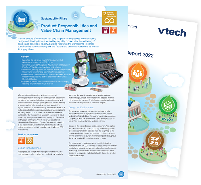 Product Responsibilties & Value Chain Management | VTech Sustainability